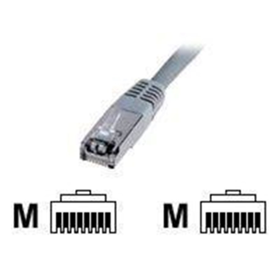 Nätverkskabel - DIGITUS Premium - patch cable - 7 m - grey - Grå - 7m - DK-1531-070