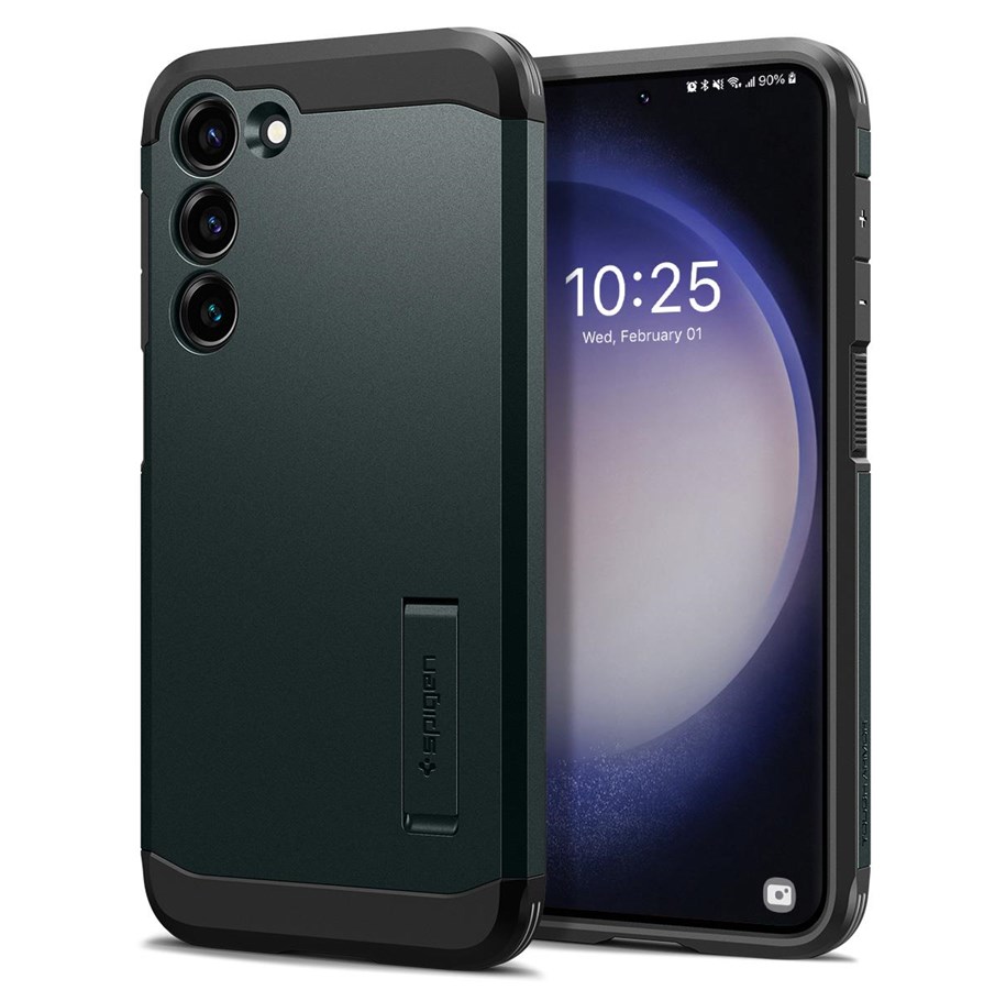 Mobile - Covers & Cases - Spigen Tough Armor - abyss green  - Samsung Galaxy S23+ - ACS06082