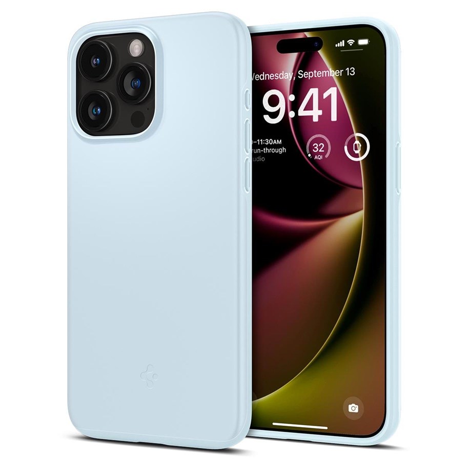 Mobile - Covers & Cases - Spigen Thin Fit - mute blue - iPhone 15 Pro - ACS06693