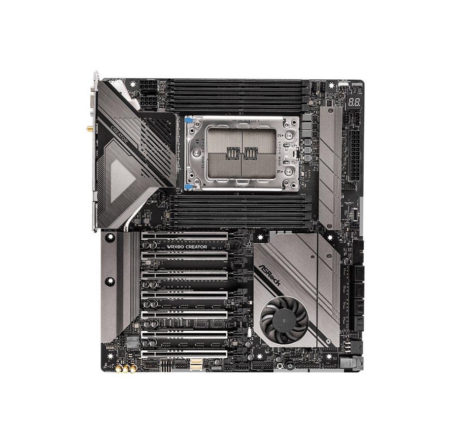 Moderkort - ASRock WRX80 Creator R2.0 Moderkort - AMD WRX80 - AMD sWRX8 socket - DDR4 RAM - Extended ATX - 90-MXBKH0-A0UAYZ
