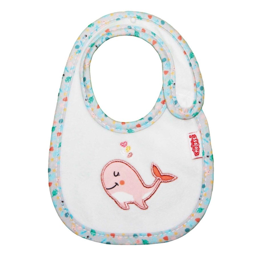 Dockor & Tillbehör - Heless Doll Bib Pink Whale - 285