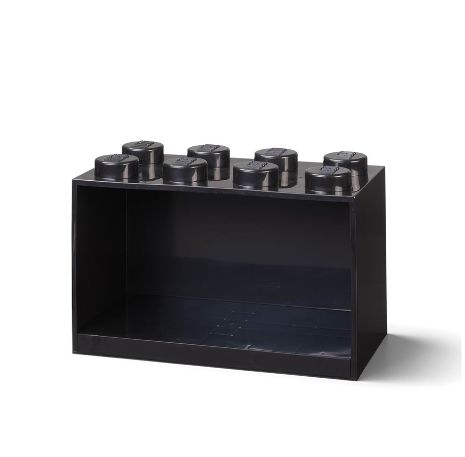 Barnrummet - LEGO BRICK SHELF 8 KNOBS - BLACK - 41151733
