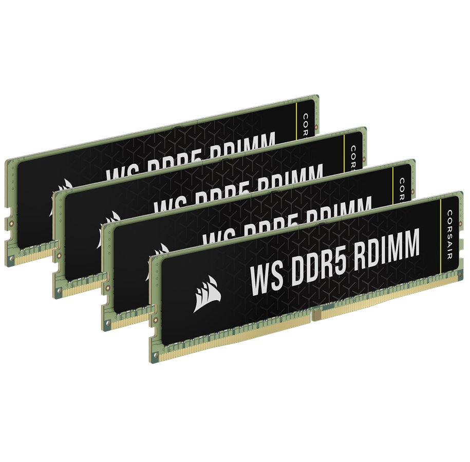 RAM - Corsair WS DDR5-5600 - 64GB - CL40 - Quad Channel (4 pcs) - Intel XMP - Grön - CMA64GX5M4B5600C40