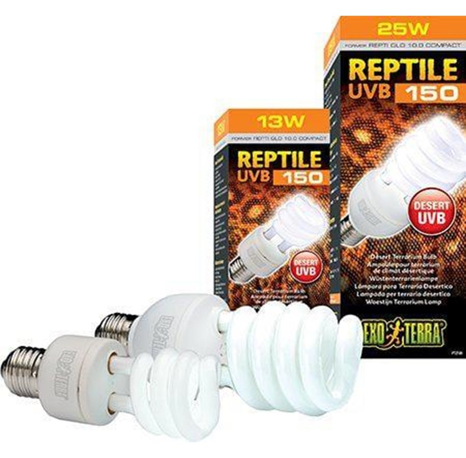 Uppvärmning/Ljus - EXO TERRA - Reptile Uvb 150 Fluorescent lamp 25W E27 - (220.1881) - 220.1881