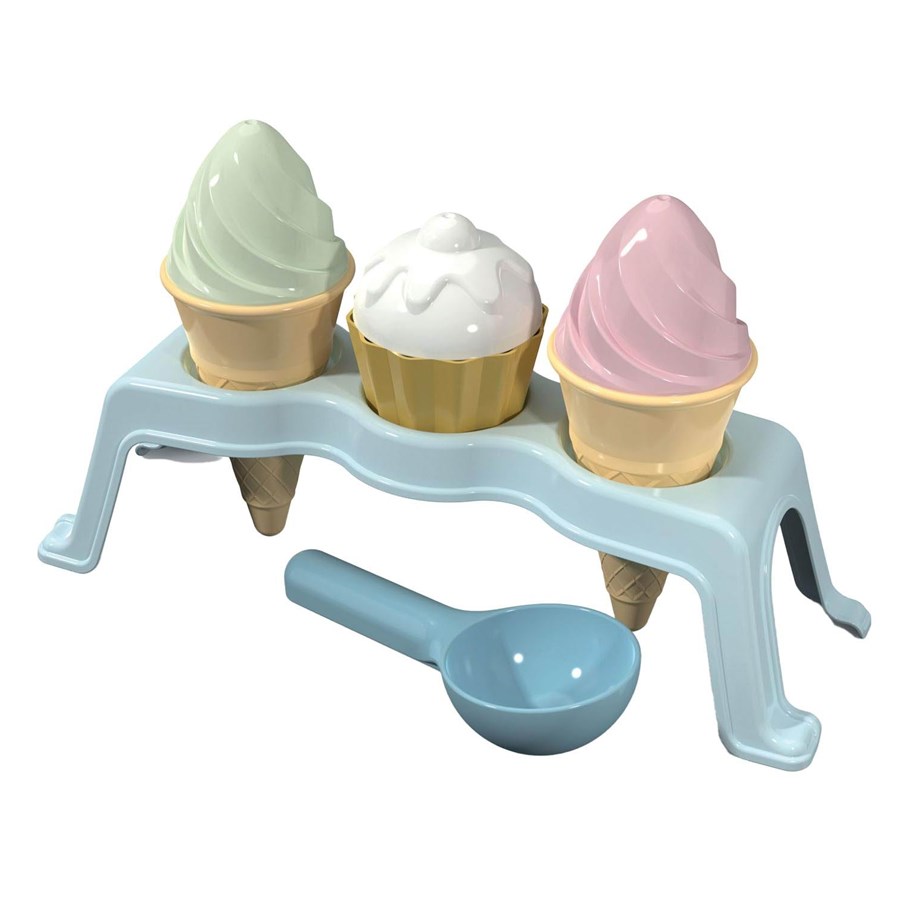 Utomhuslek - Androni Cupcake and Ice Cream Beach Set - 3403-0000