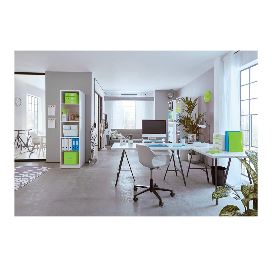Block och Anteckningsböcker - Leitz Anteckningsbok  WOW A4 linjerad med hårt omslag 90g/80 ark Blå - 4625-10-36