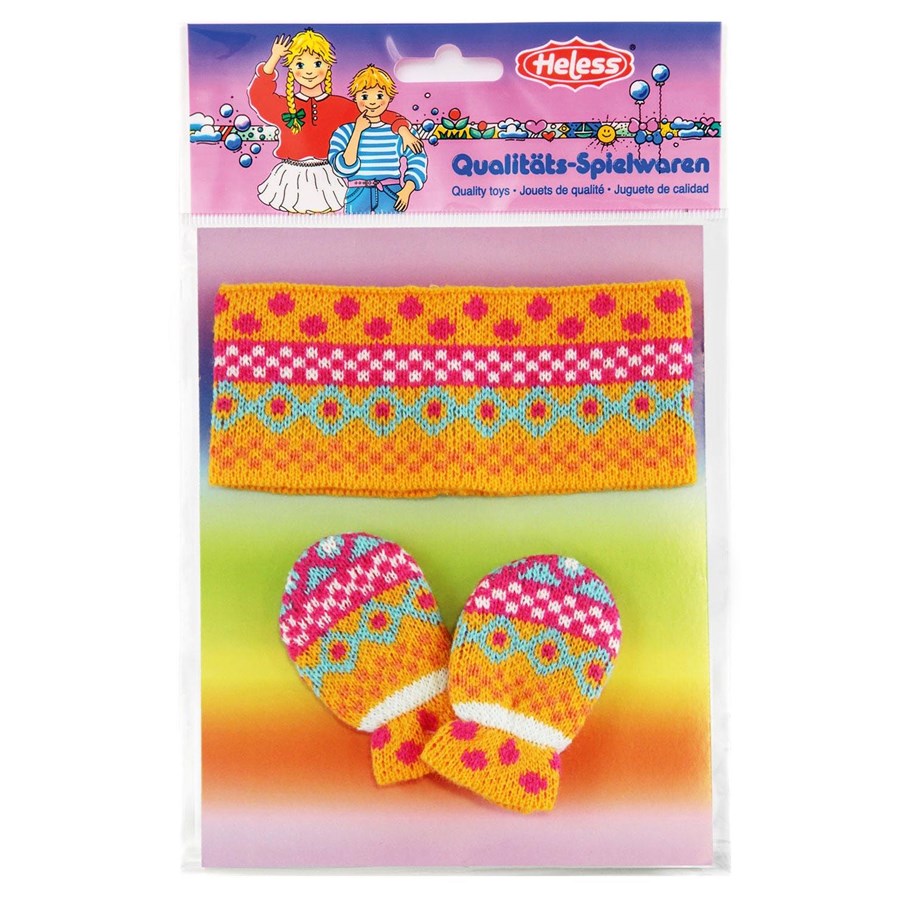Docka, bamse och tillbehör - Heless Doll Headband with Mittens 35-45 cm - 2811