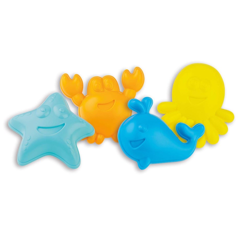 Utomhuslek - Androni Sand mold set Underwater world 4 pieces. - 3609-FISH