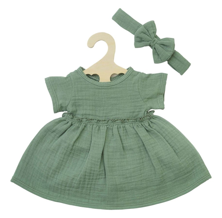 Dockor & Tillbehör - Heless Doll dress Green with Ruffles 28-35 cm - 1424