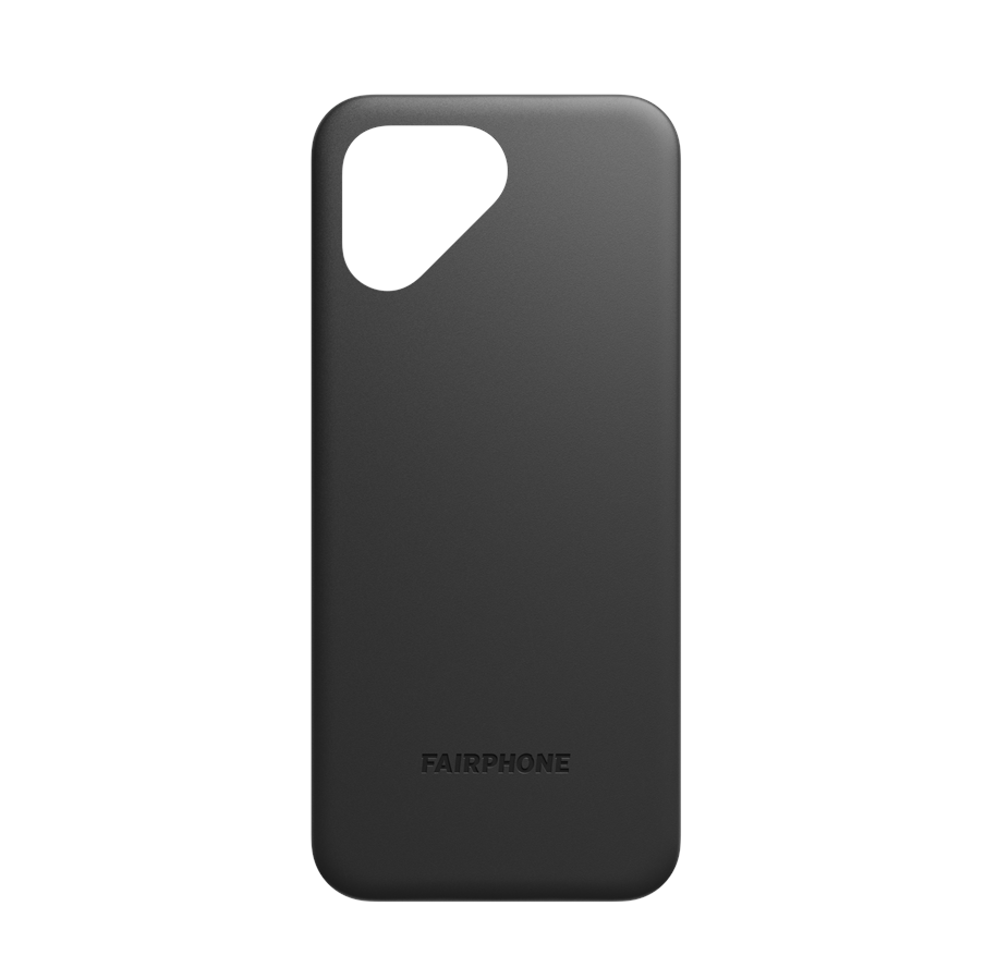Andra mobiltillbehör - Fairphone 5 Back Cover - Matte Black (spare part) *DEMO* - F5COVR-1ZW-WW1