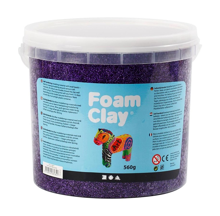 Byggset - Foam Clay - Purple 560gr. - 78877