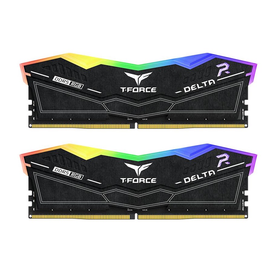 RAM - Team Group T-Force DELTAα RGB DDR5-6000 - 32GB - CL30 - Dual Channel (2 pcs) - AMD EXPO & Intel XMP - Svart med RGB - FF3D532G6000HC30DC01