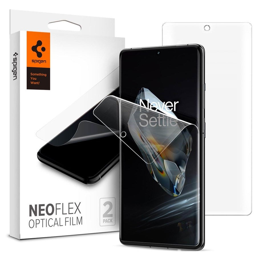 Mobiltelefontillbehör-Skyddsfilm - Spigen Neo Flex 2 Pack - OnePlus 12 - AFL07582