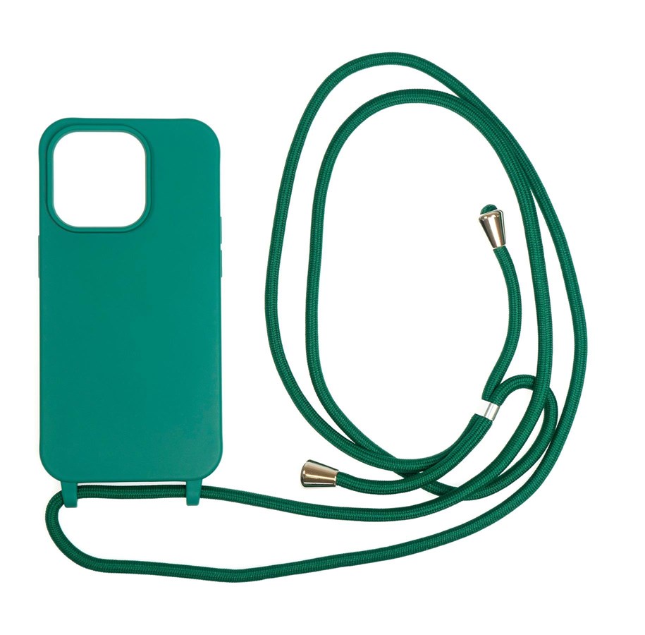 Mobile - Covers & Cases - Mobile Origin Lanyard Case - dark green - iPhone 14 Pro - LYC-S-GRN-14PRO