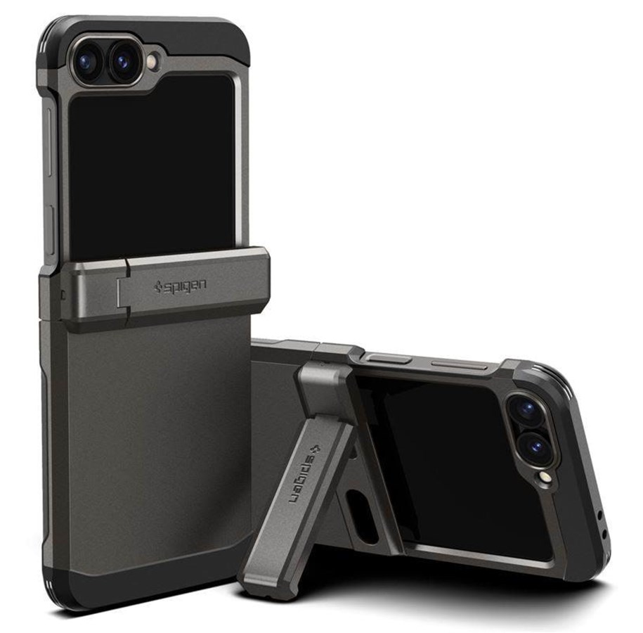 Mobile - Covers & Cases - Spigen Tough Armor Pro - gunmetal - Samsung Galaxy Z Flip6 - ACS08360