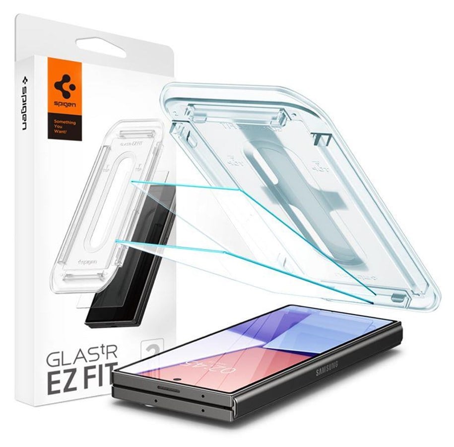 Mobiltelefontillbehör-Skyddsfilm - Spigen Glass tR EZ Fit Cover 2 Pack - Samsung Galaxy Z Fold6 - AGL07969