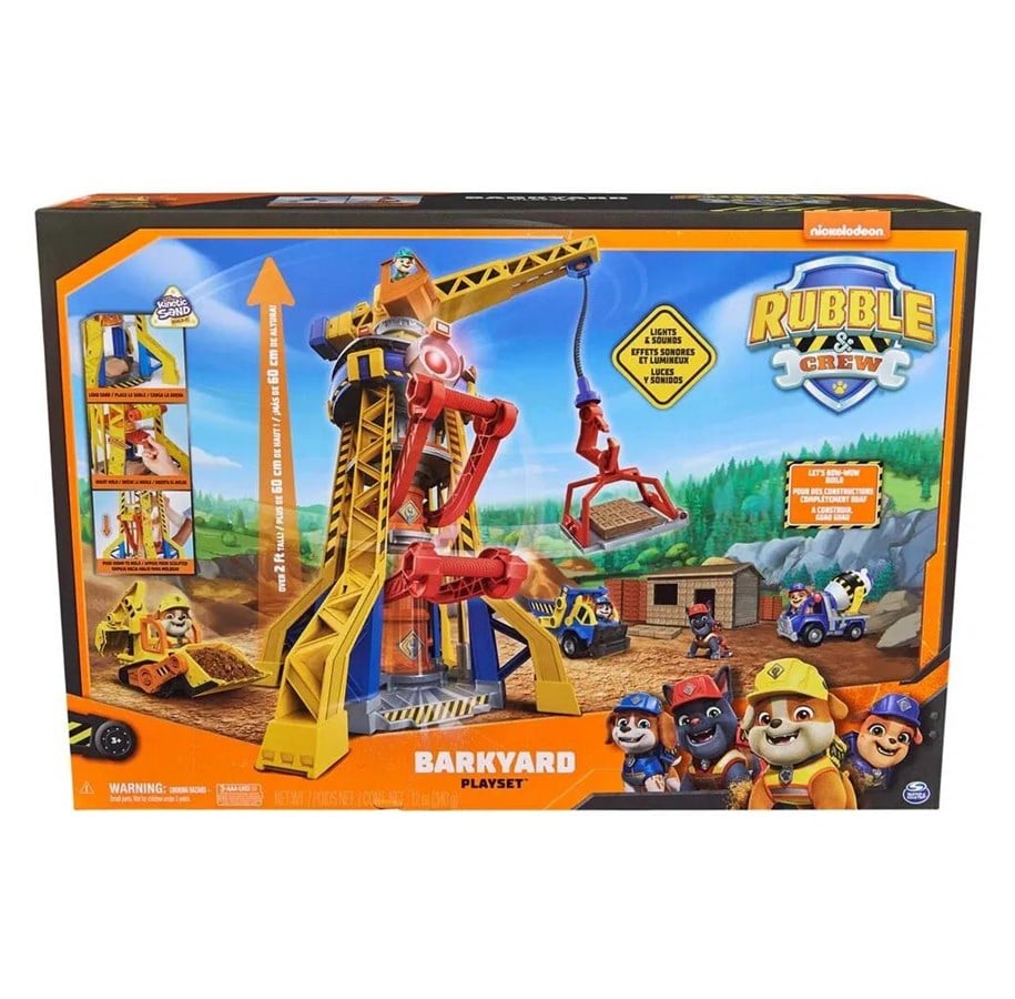 Leksaker - Paw Patrol Rubble & Crew Bark Yard Lyftkran - 6067494