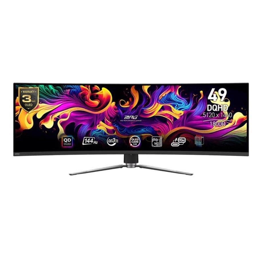 Skärm - 49" MSI MPG 491CQPDE - 5120x1440 - 144Hz - QD-OLED - 9S6-3FA84T-008
