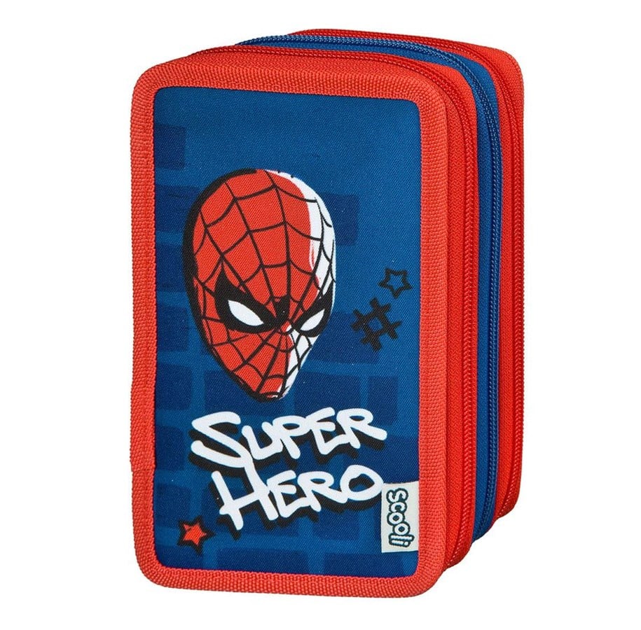 Skoltillbehör - Marvel Spider-Man Tripple Pencil Case - SPAN0421