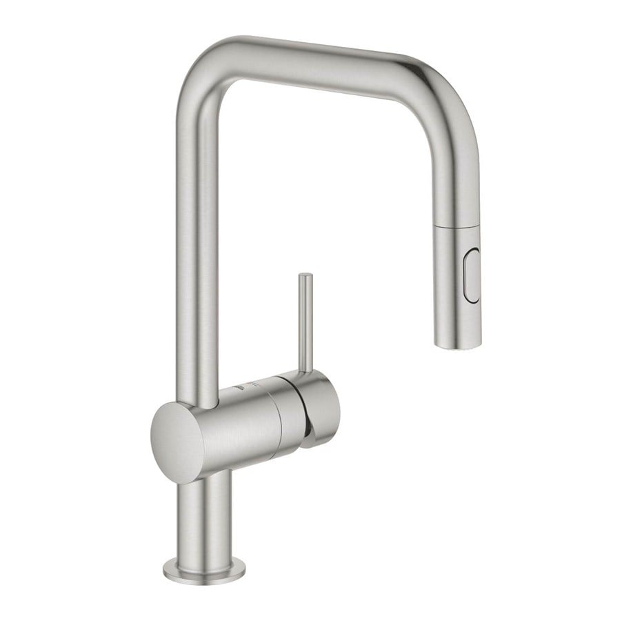 Mixerkranar och beslag - Grohe Minta Kitchen faucet with pull-out U-spout Supersteel *DEMO* - 32322DC2