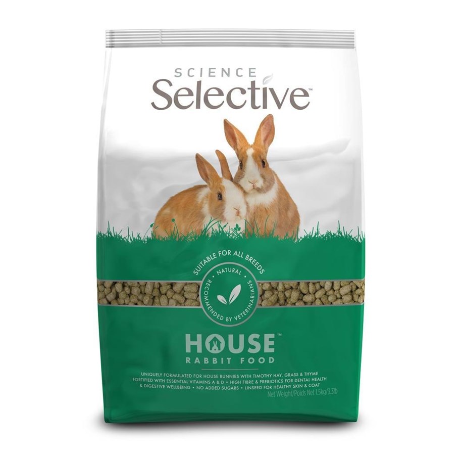 Gnagare - Science Selective Kanin House (INDOOR) 1.5 kg. - 40072