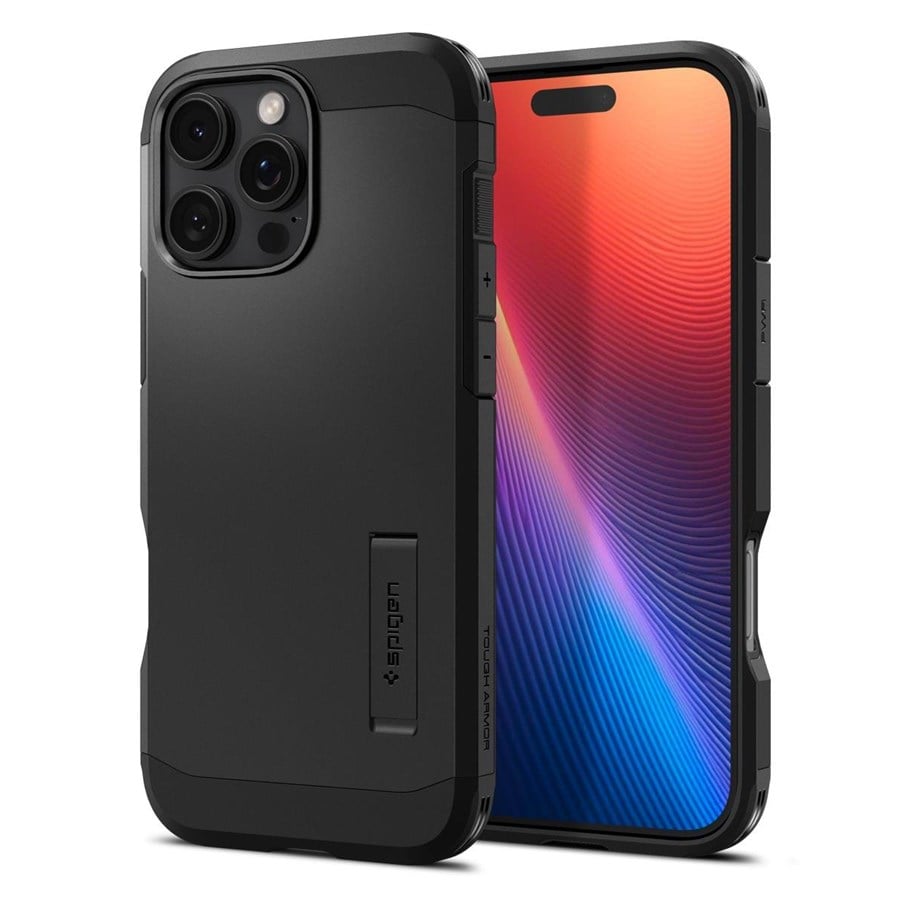 Mobile - Covers & Cases - Spigen Tough Armor MagSafe - black - iPhone 16 Pro - ACS08146