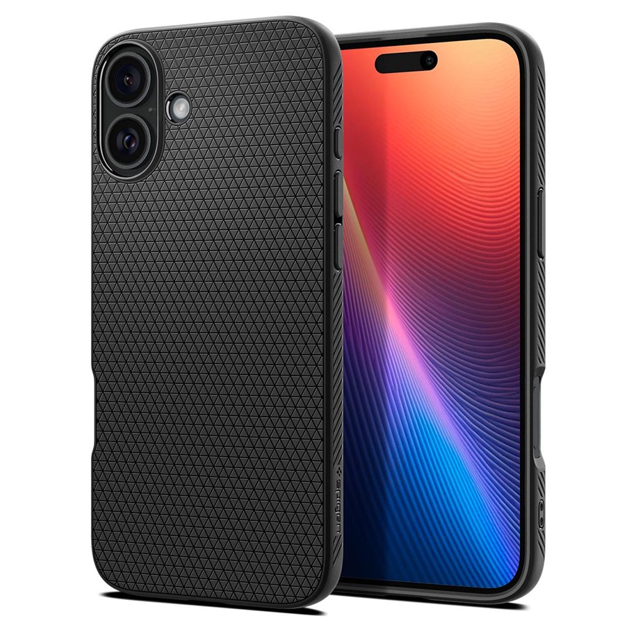 Mobile - Covers & Cases - Spigen Liquid Air - matte black - iPhone 16 Plus - ACS08066