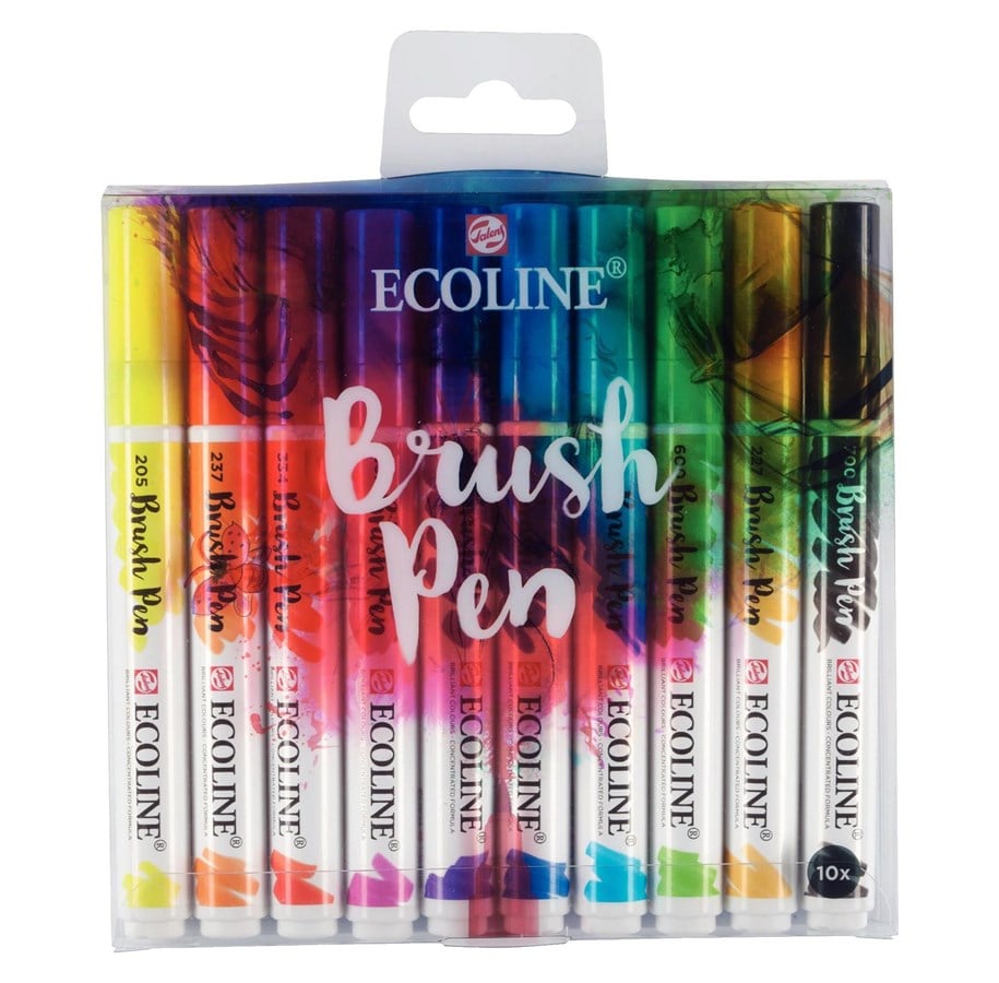 Kreativa spel - Talens Ecoline Brush Pen 10 pcs. - 11509007