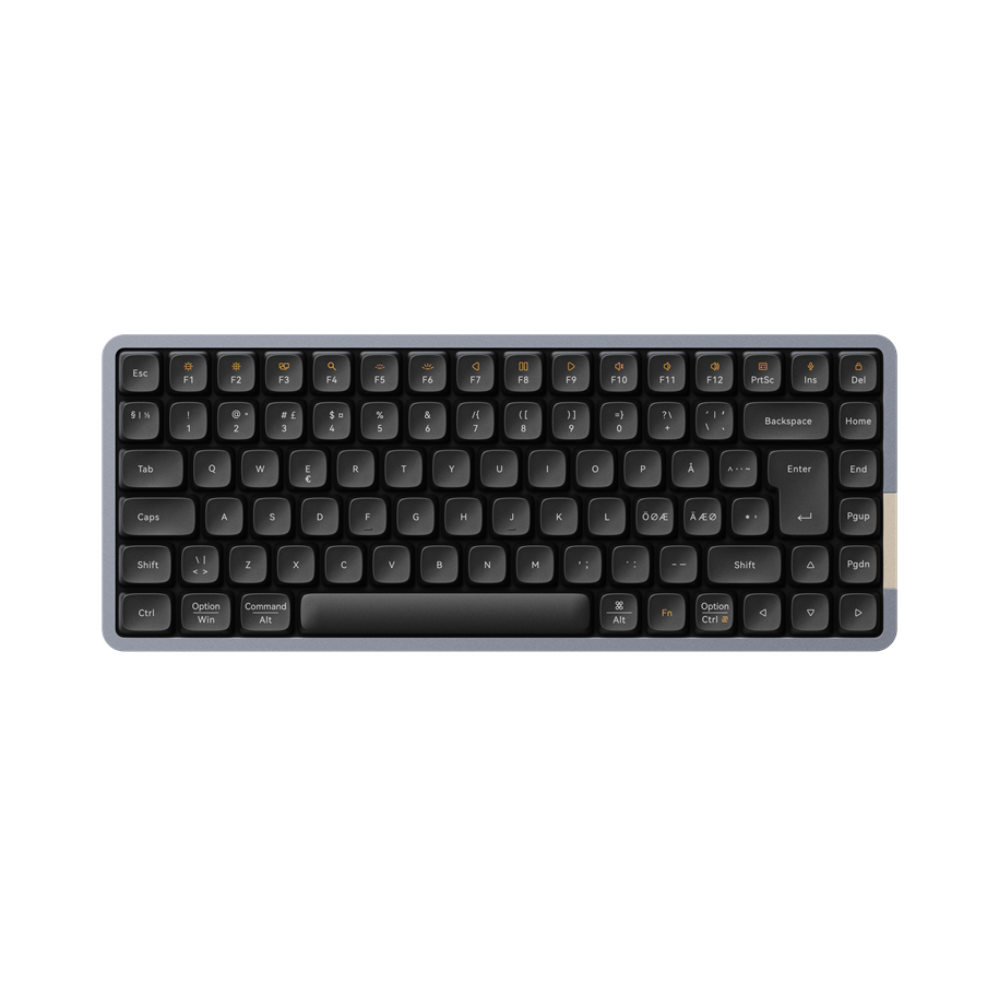 Tangentbord - Lofree FLOW 84 - Tactile Kailh Phantom - Tangentbord - Utan Numpad - Nordisk - Svart - OE915FLOW84 Black EU