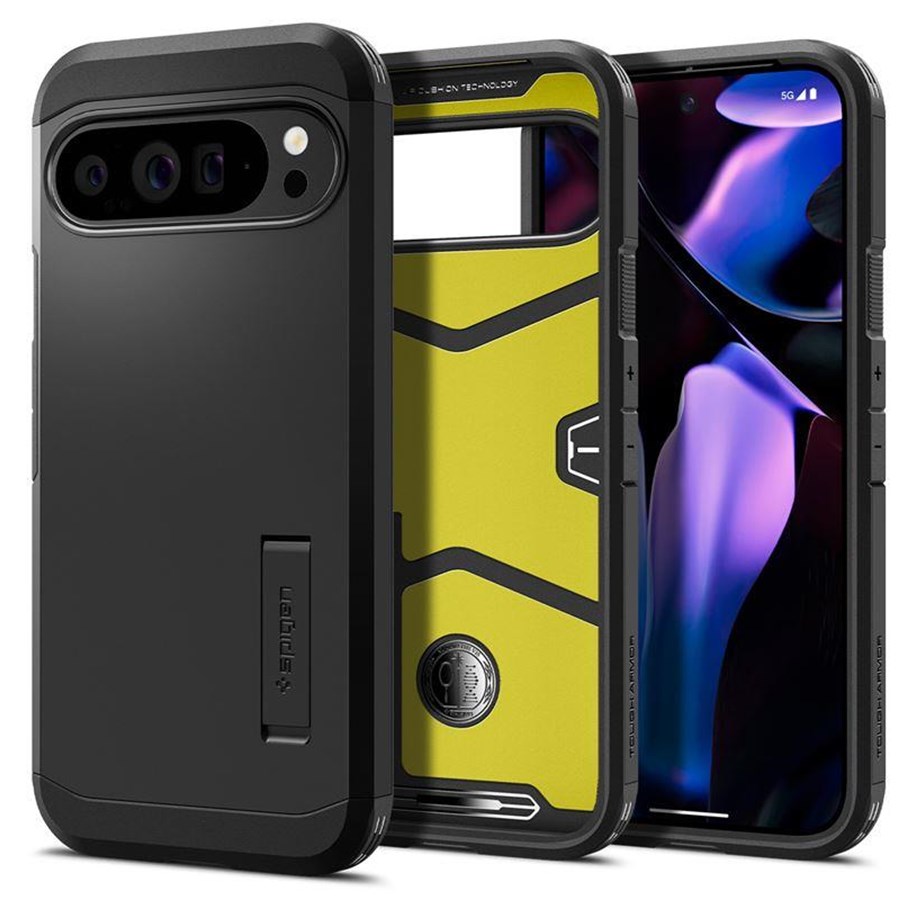 Mobile - Covers & Cases - Spigen Tough Armor - black - Google Pixel 9 Pro XL - ACS07726