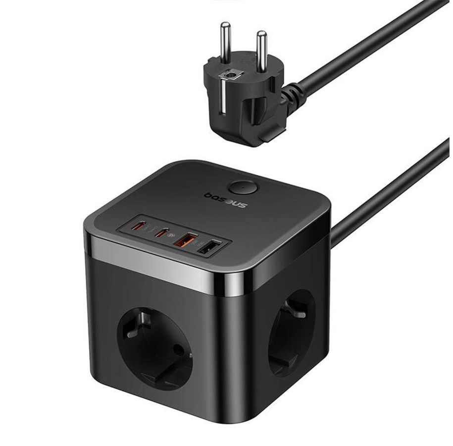 Mobile - Adapters & Chargers - Baseus Wall charger  PowerCombo 3AC+2U+2C 30W 1.5m - E00066400117-00