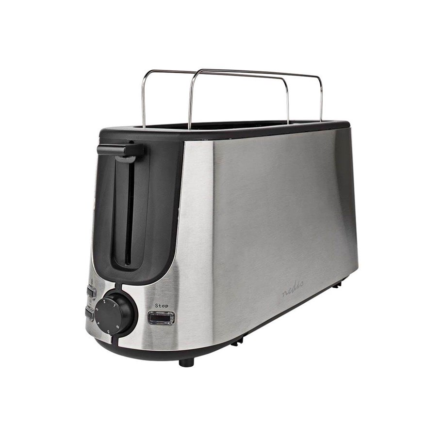 Brödrost & Toaster - Nedis Brödrost & Toaster Stainless Steel Series KABT310EAL - toaster - aluminium - KABT310EAL