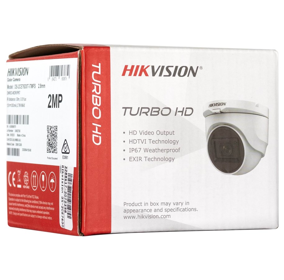 Nätverkskamera  - Hikvision DS-2CE76D0T-ITMFS - surveillance camera - dome - DS-2CE76D0T-ITMFS(2.8mm)