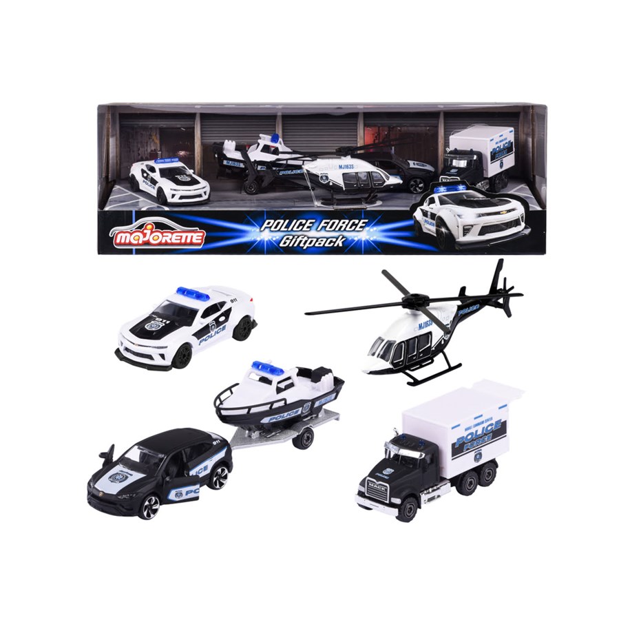 Leksaksbil - Majorette Police Force 4 Pieces Giftpack - 212053188