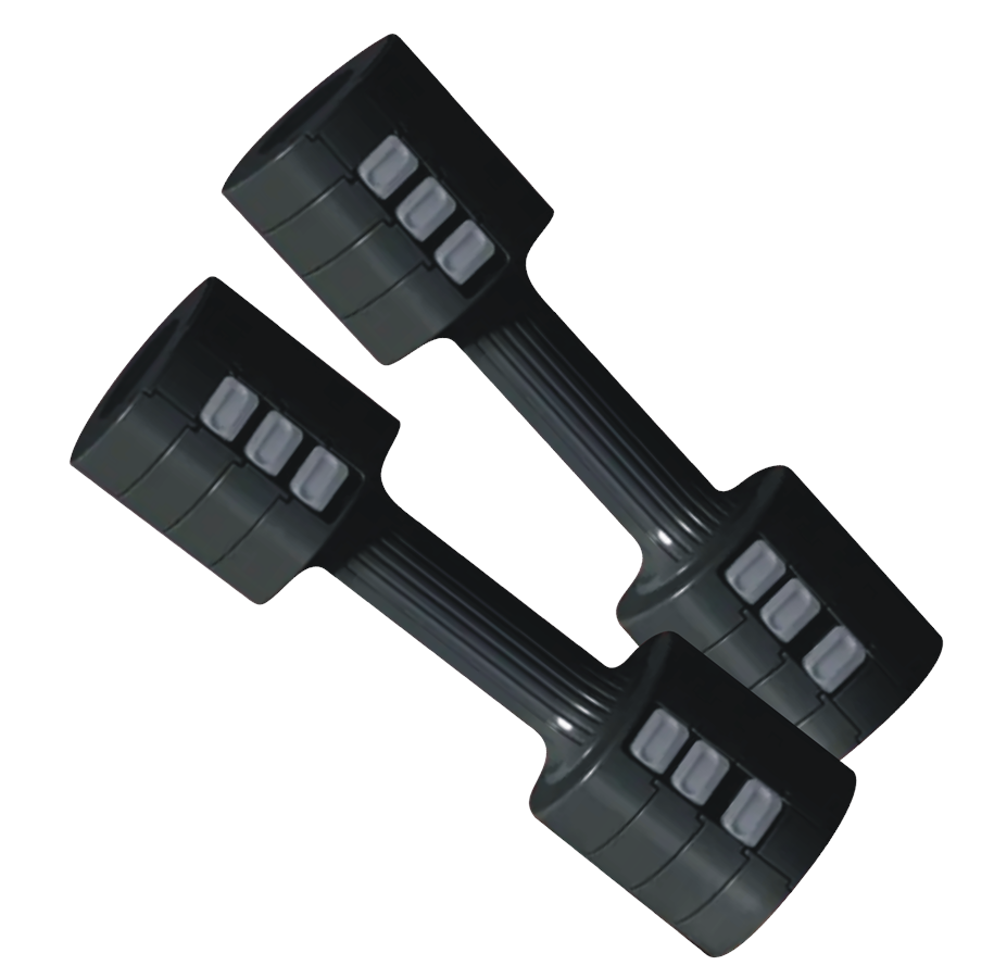 Sport & Fitness - ASG Adjustable Dumbbell Set 5 kg Black - ASG5127BLACKONE SIZE