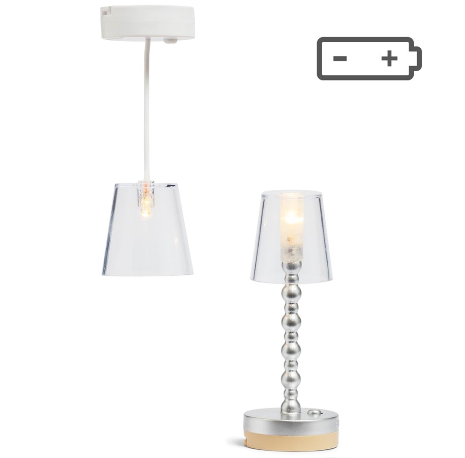Docka, bamse och tillbehör - Lundby floor & ceiling lamp - 18034