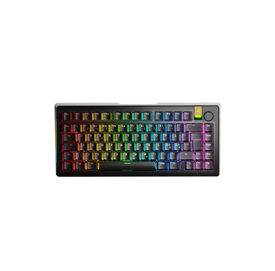 Tangentbord - Glorious GMMK 3 Pro HE 75% Wireless - Gaming Keyboard - Utan numpad - Nordisk - Svart - GLO-KB-GMMK3-PRO-75-PB-HE-WL-BLK-ND