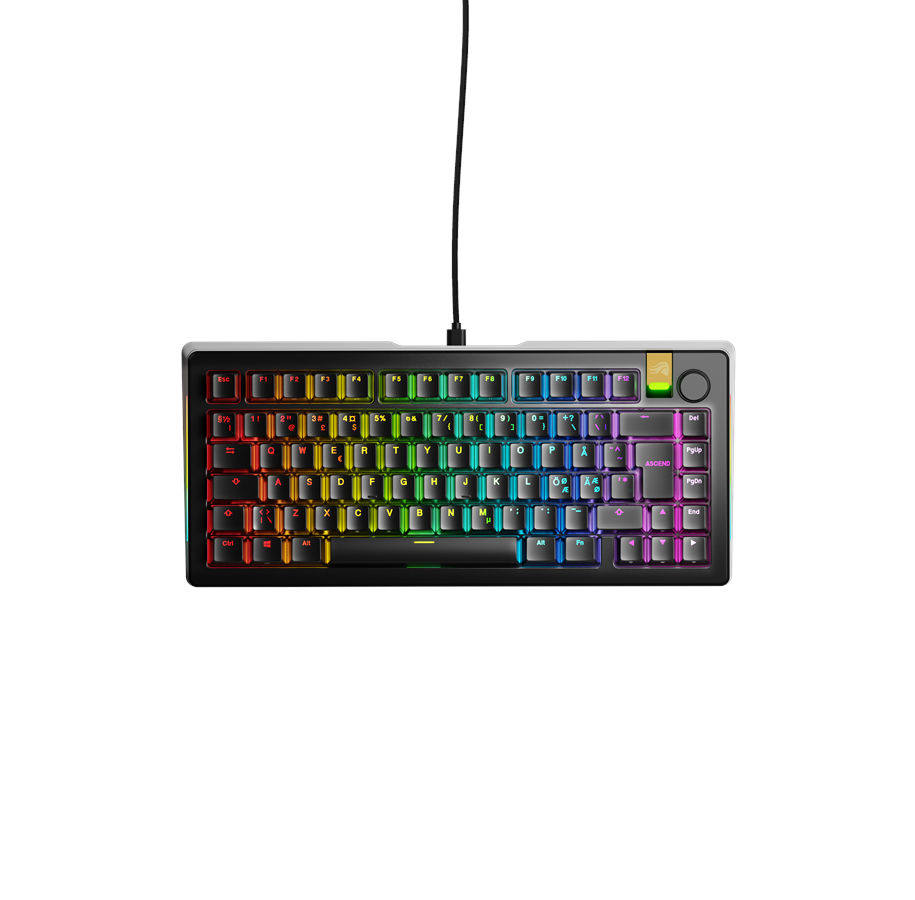 Tangentbord - Glorious GMMK 3 Pro HE 75% - Gaming Keyboard - Utan numpad - Nordisk - Svart - GLO-KB-GMMK3-PRO-75-PB-HE-W-BLK-ND