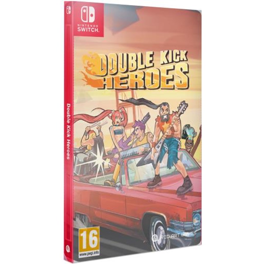 Spel - Double Kick Heroes (Steelbook Edition) - Nintendo Switch - Shoot 'em up - 3770011615230