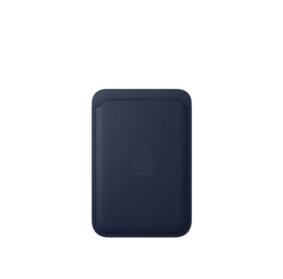 Andra mobiltillbehör - Apple iPhone FineWoven Wallet with MagSafe - Deep Blue - MA6X4ZM/A