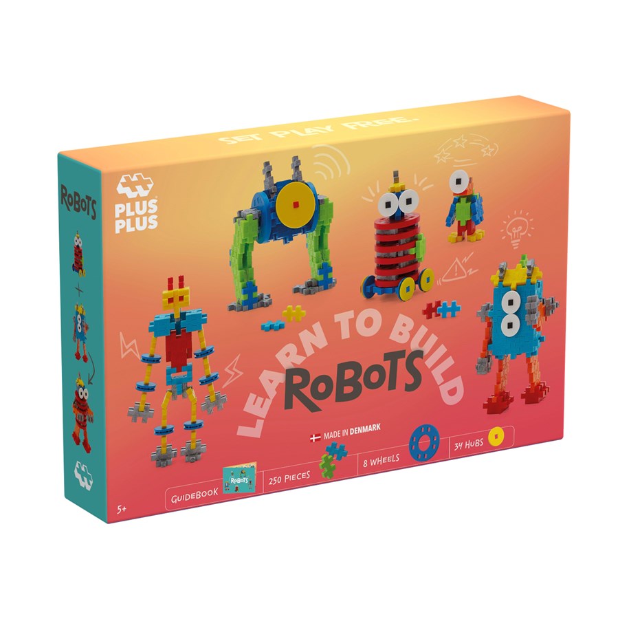 Byggset - Plus-Plus Learn to Build Robots 250 pcs - 3963