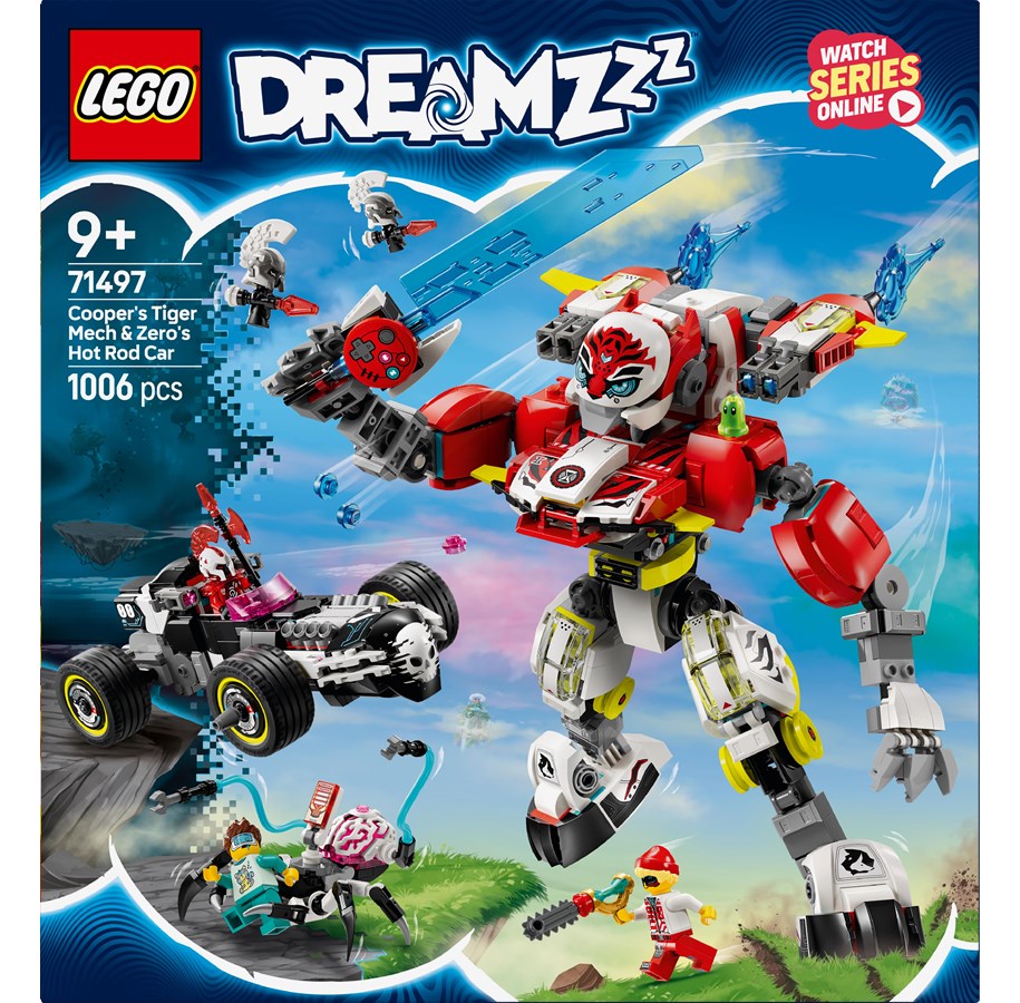 LEGO®  - LEGO DREAMZzz 71497 Coopers tigerrobot och Zeros hot rod-bil - 71497