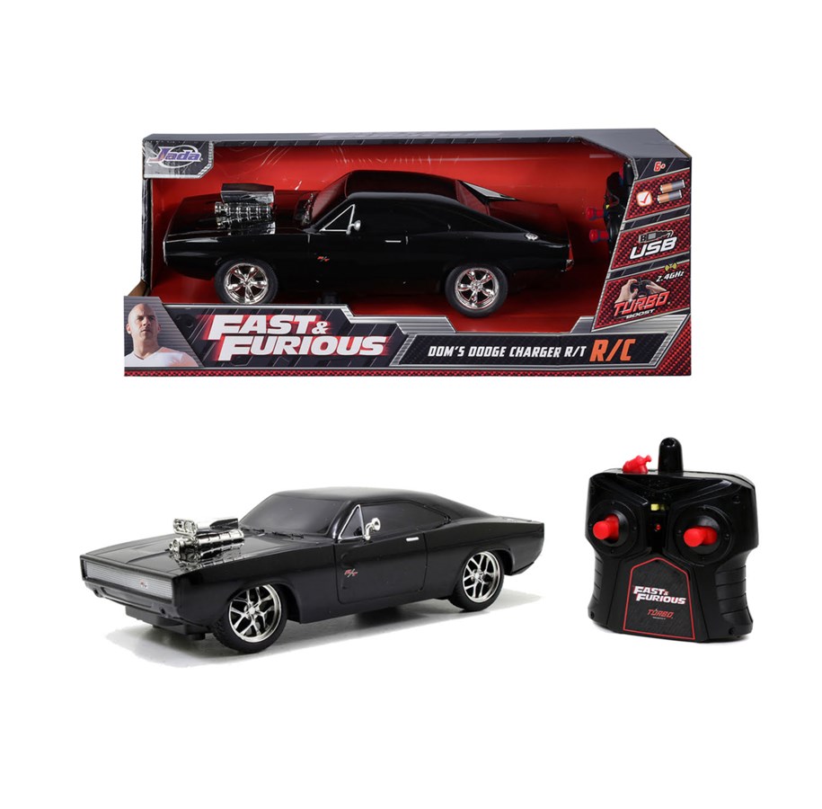 Fjärrstyrt - Jada Toys Fast&Furious RC 1970 Dodge Charger 1:16 - 253206004