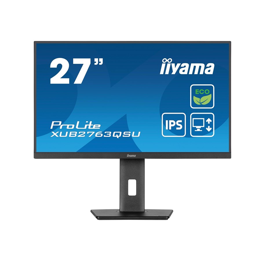 Skärm - 27" iiyama ProLite XUB2763QSU-B1 - 2560x1440 (QHD) - 100Hz - IPS - XUB2763QSU-B1