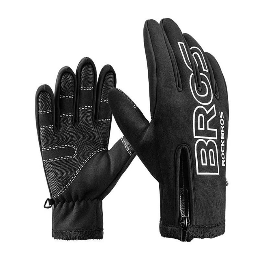 Cykeltillbehör - Rockbros Cycling gloves S091-4BK (black) - S091-4BK- XL