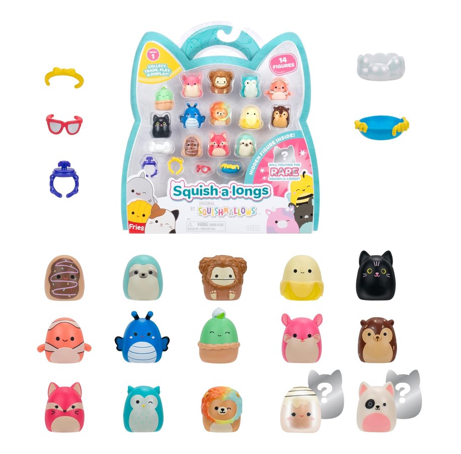 Figure - Squishalongs Squish-a-longs 2.5 cm 14 Pack - 2420129