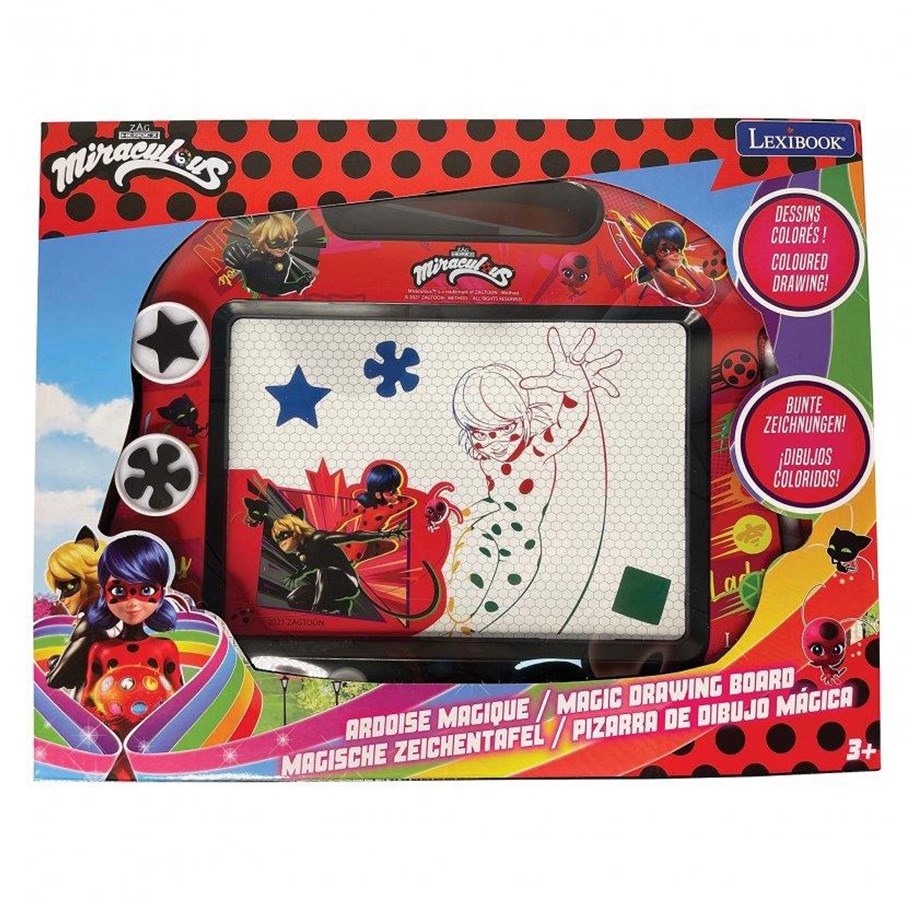 Kreativa spel - Lexibook Miraculous Magnetic Multicolour Drawing Board - CRMI550