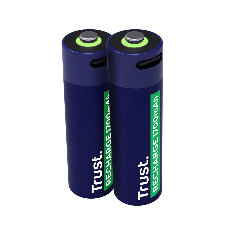 Battery - Trust 2 x AA USB-C Rechargeable - 25584
