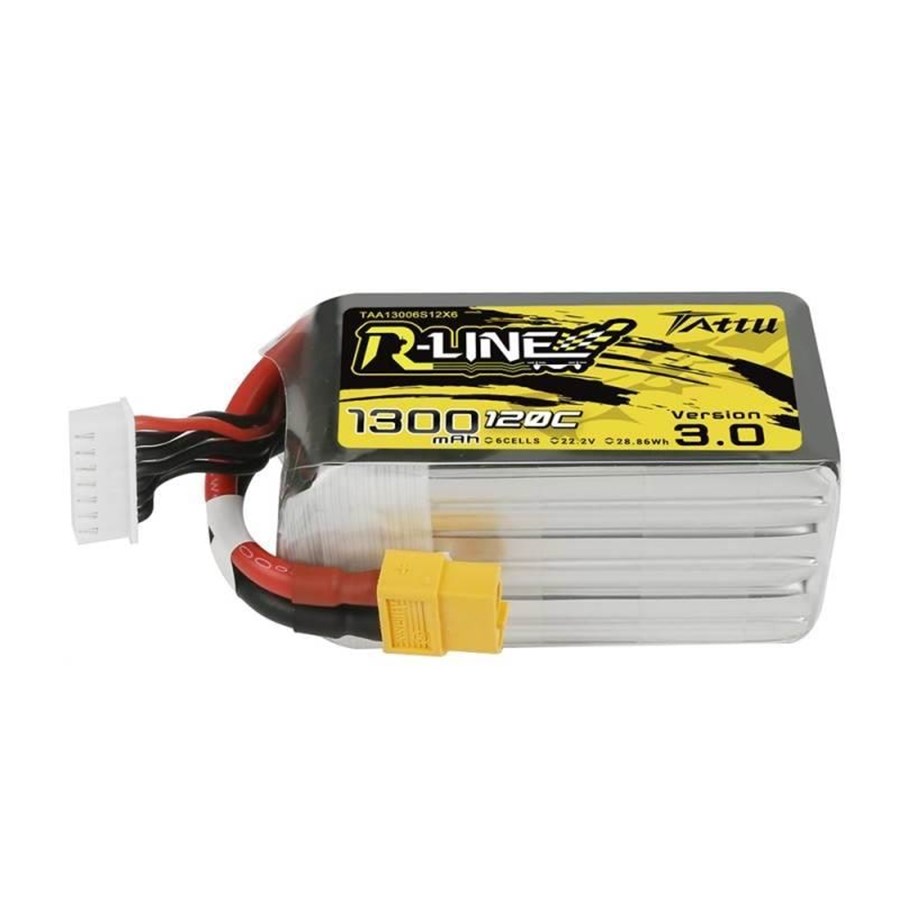 Fjärrstyrt - Gens ace &Tattu R-Line Version 3.0 1300mAh 22.2V 120C 6S1P XT60 battery - TAA13006S12X6