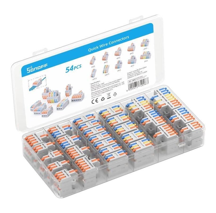 Övriga kablar - Sonoff Wire Splicing Connector pack (54 pcs) - D1_2